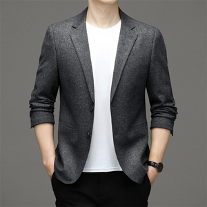 M3357-1钱塘2020-2秋季新款中年男士西服商务休闲百搭外套P142图片