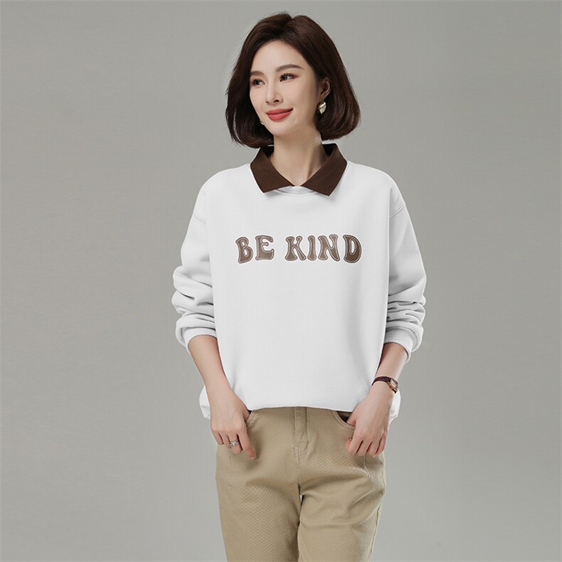 时尚百搭宽松加绒卫衣女秋冬季新款韩版学生休闲长袖上衣外套图片