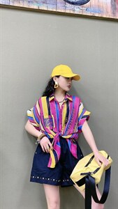 潮牌重工衬衫,女装衬衫,娅菲裳