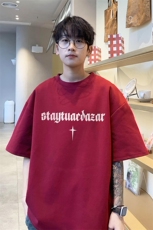 潮纯棉220克T4307P23得物直播抖音重磅短袖T恤280克TB4307批28，男装T恤，电商C408(原B339-1)