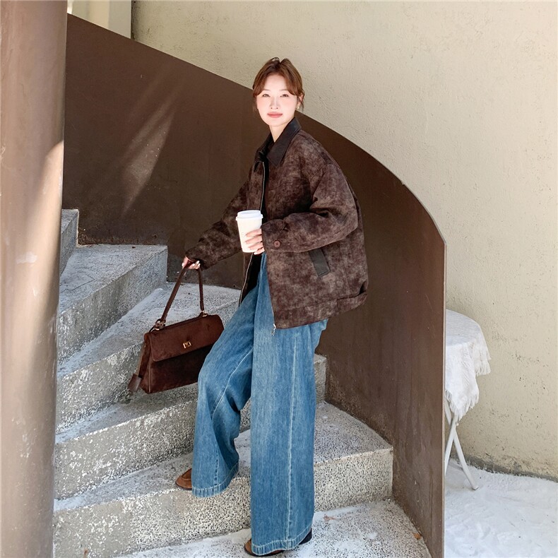 2025秋季扎染灯芯绒棉里巴恩风外套2C322-M3003-P185-K265,女装棉衣/棉服,2C322