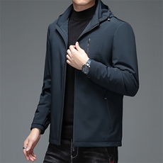 AN9808钱塘2020-3秋冬新款中年男士连帽休闲保暖羽绒服外套P194，男装羽绒服，钱塘207-3