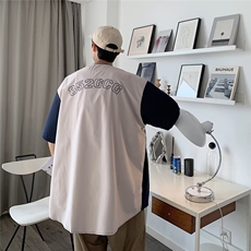 衬衫男士夏季新款日系复古短袖衬衣宽松休闲高街潮外套CY747-P35，男装衬衫，星座412-3