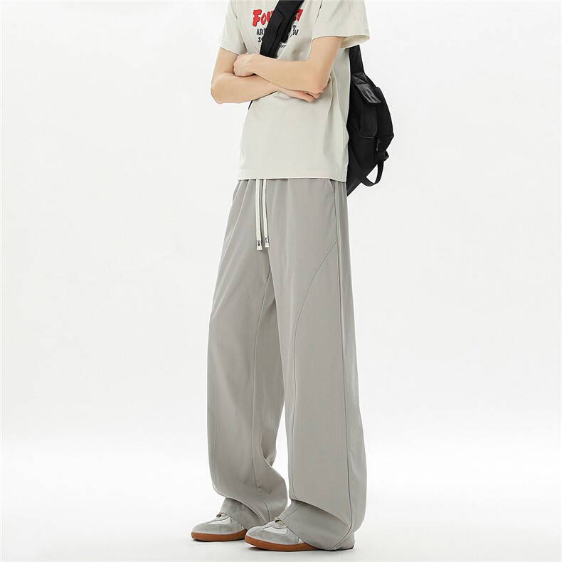 冰丝基础弯刀休闲裤K102无影墙92%聚酯纤维8%氨纶(S-2XL)TP24,男装休闲裤,电商A088