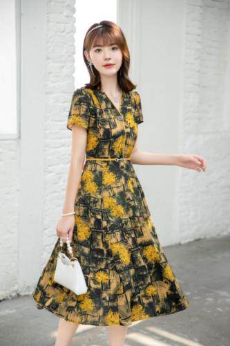 现货供应：连衣裙M一3XL，女装连衣裙，拉思维加丝