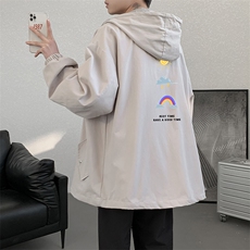 JK41141-P85纯棉连帽夹克男士大码工装夹克男外套男，男装夹克，电商A040