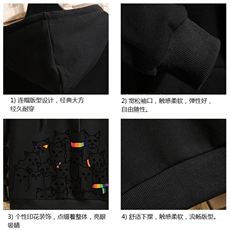 WY2151-P40纯连帽卫衣男大码运动帽衫宽松薄外套砖墙挂拍，男装卫衣，电商A040A