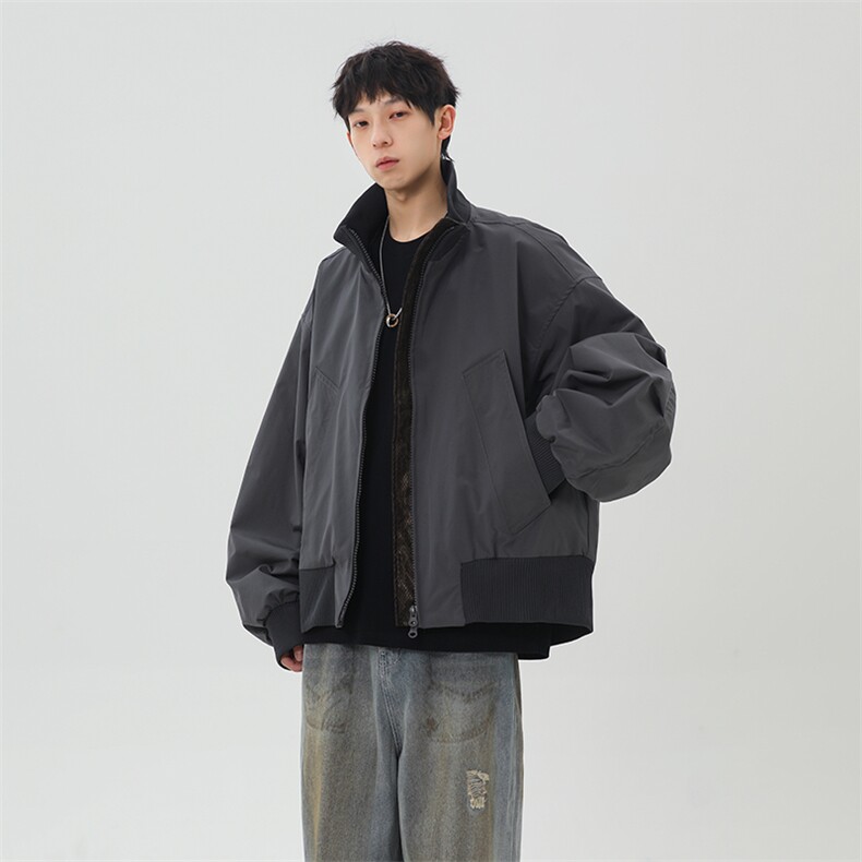 港风日系座山蟒夹克立领短款设计感外套XZ213-JK8000特P75控128,男装夹克,星座213