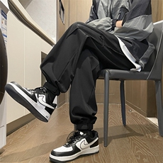 2024春款男裤拉链抽绳魔术贴束脚裤冲锋裤长裤h32P40，男装休闲裤，星座1013-1