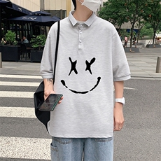 PL57190-P35翻领短袖polo衫男大码胖子半袖t恤男有领保罗衫模特，男装Polo衫，电商A040