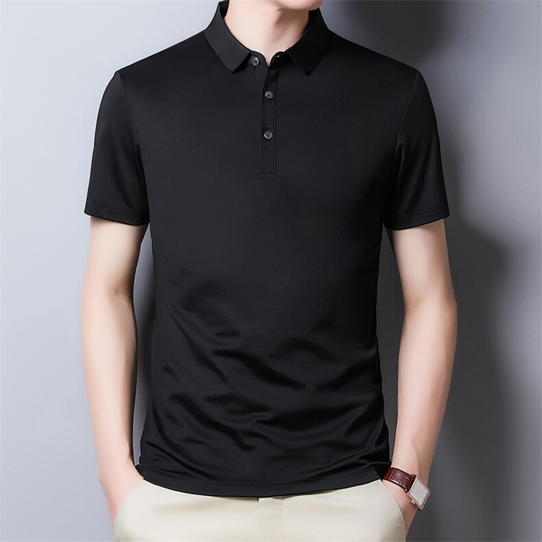 男士2023年夏季新款百搭T恤男短袖商务休闲中老年爸爸装体恤男，男装T恤，电商B360