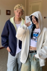 重磅420克高品质春季新款卫衣撞色潮牌宽松男女5Q1083-TP55不，男装卫衣，电商A102