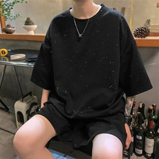 量大优供视频300g重磅满天星短袖t恤男xxt200-特p19，男装T恤，电商B371