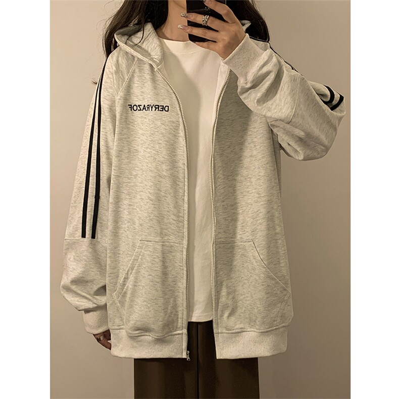 卫衣开衫男女连帽外套春秋新款宽松百搭上衣XZ102B-1W2558P65,女装短外套,星座102B-1