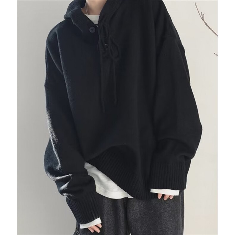 连帽秋冬款加厚毛衣男毛衣灰色毛衣男英伦学院连帽针织衫MY110，男装针织衫/毛衣，星座1116A（原606A-3）