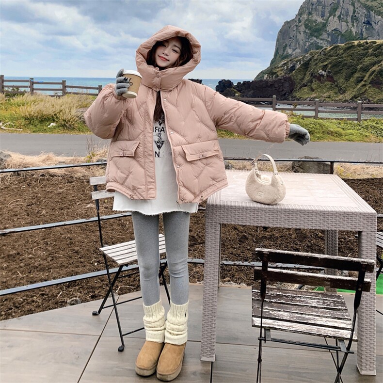 现货粉色连帽短款棉衣浙宝217-1119-155-238,女装棉衣/棉服,浙宝217