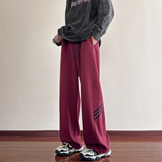 休闲裤男2025春季新款港风宽松华棉复合牛奶丝高品卫裤K6688-P45，男装休闲裤，星座214-3