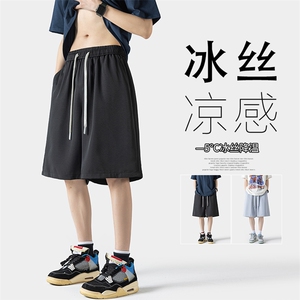 2024 夏季新款 无影墙大码垂感冰丝短裤M-5X HK24232-特P25图片