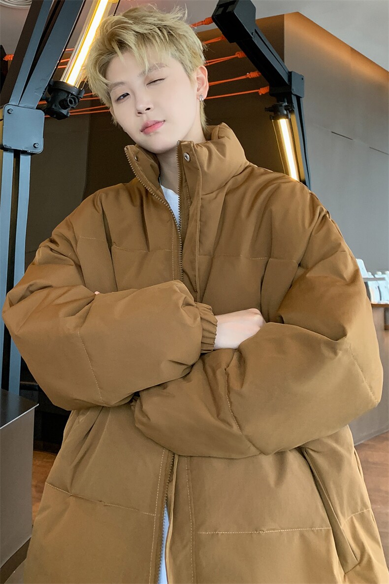 ！2025冬季新款男士立领棉衣纯色情侣棉服加厚外套MY300特P50,男装棉衣,电商B220