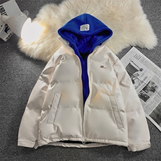男士棉衣潮流加厚棉袄男冬季假两件皮棉服男宽松A266-P02-P85，男装棉衣，电商A266
