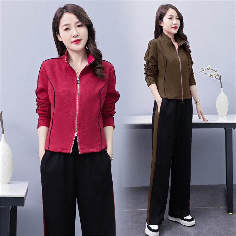 休闲运动服套装女2025春秋新款韩版时尚洋气开衫显瘦卫衣两件套潮图片