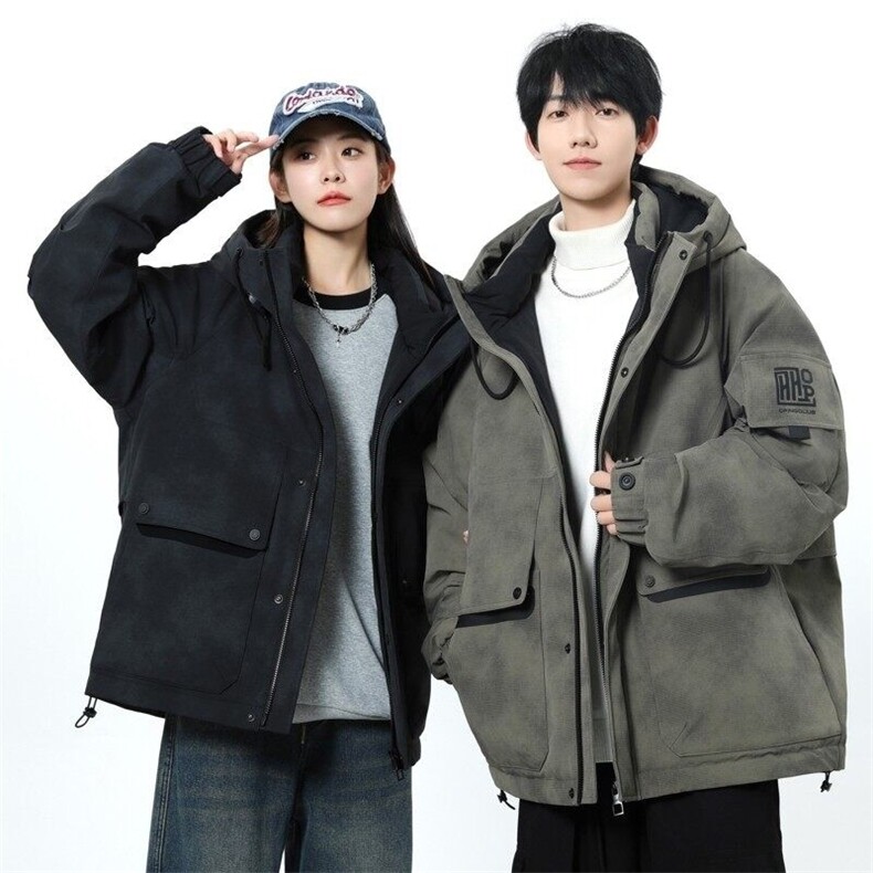 79010-特P268连帽羽绒服男冬季新款潮牌帅气加厚青少年工装外套,男装羽绒服,电商D310B