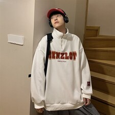 WY29-P35港风学院风Polo加绒卫衣，男装卫衣，星座1501-1