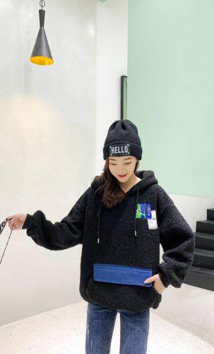 冬季颗粒绒卫衣，女装卫衣/绒衫，艾伊贝雪