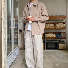 816B-JK107-P105春季韩版男士短款翻领宽松夹克休闲拉链外套韩，男装夹克，星座816B