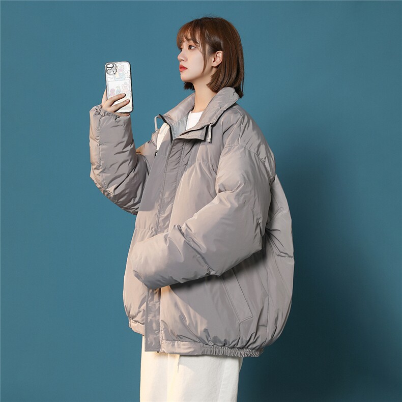 中性白鸭绒22冬季ins基础款纯色保暖立领羽绒服YR210P195控258,男装羽绒服,A247A