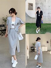 [现货]休闲套装裙，三色、三个尺码，女装运动套装，依柏璐(1F)