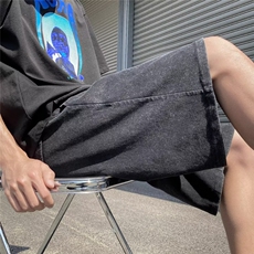 复古休闲短裤男女夏季跑步运动五分裤做旧水洗设计感裤子DK0928，男装休闲裤，星座601-2