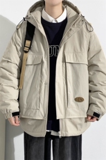 冬上新加棉加厚棉服潮青少年连帽棉衣外套男女8318-P130控价178，男装棉衣，电商A441-1