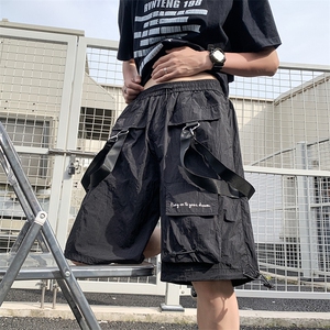 休闲短裤男士韩版潮流高街帅口袋夏季2024新款ins五分裤K5308-P39图片