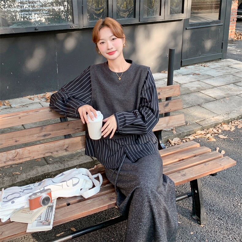 套装+条纹衬衫两件套103-F0105-P165-K268,女装套装/套裙,浙宝103（原192）