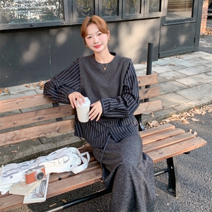 套装+条纹衬衫两件套103-F0105-P165-K268图片