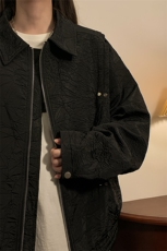 中性风成分聚酯纤维,褶皱撞色面料夹克男外套JK77866P75控118，男装夹克，星座227-7