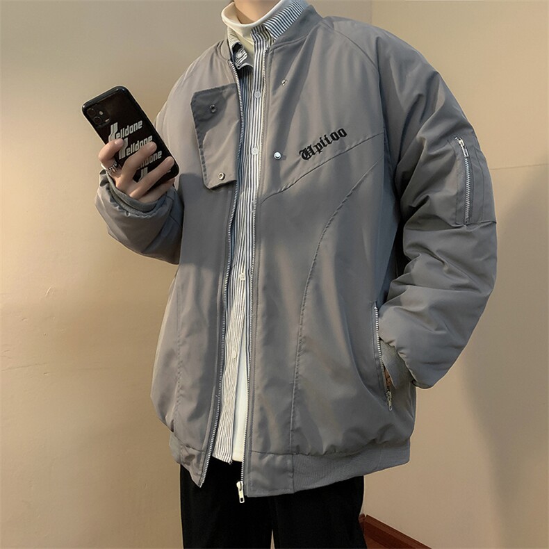 2023春秋痞帅外套男ins高街潮牌港风潮流宽松夹克JK09212-P60,男装夹克,星座308B-1