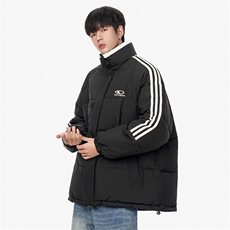1506/M333/P75加厚男女棉衣情侣条纹立领棉服外套，男装棉衣，星座1506