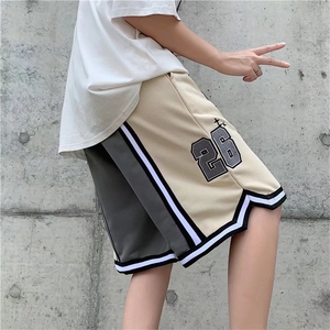 美式hiphop短裤男夏季潮复古休闲五分裤宽松篮球运动裤D2184-p30图片