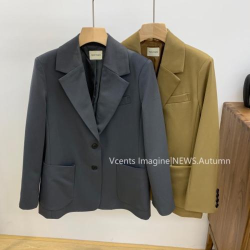 4023A新品2021新秋季工厂设计款西服肩部设计显瘦,女装其它,素妮