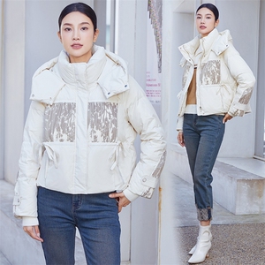 2023冬季新款羽绒服女短款小个子设计感小众短外套潮图片