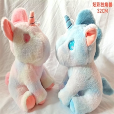 优晨毛绒玩具 炫彩独角兽