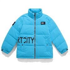 白底平铺2020冬新款字母复古立领90%羽绒服外套A436-908-P165，男装羽绒服，电商A436