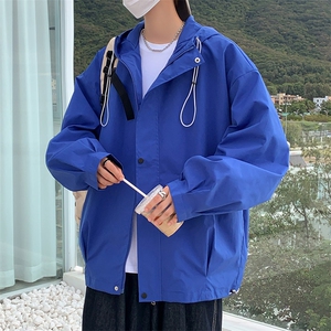 JK8006/P60秋装新款现货港风防水冲锋衣个性夹克男潮大码上衣外套图片