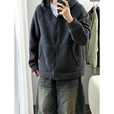 摇粒绒连帽拉链卫衣外套1302-GS02-P55成分100聚酯纤维，女装短外套，星座1302
