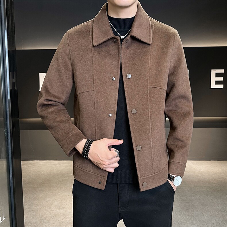 双面羊毛毛呢外套男款2025秋冬季新款毛呢夹克B240-W802-P268,男装夹克,电商B240