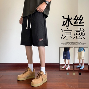 ！2026夏季新款男士香肠狗刺绣短裤速干冰丝五分裤DK325特P18图片