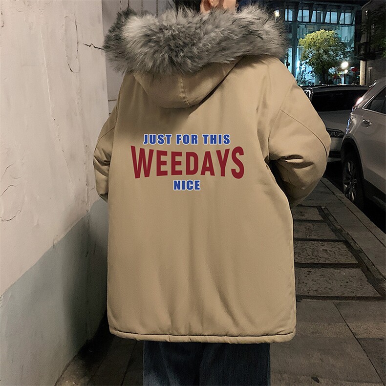MM48113-P130冬季大毛领棉衣男士大码加厚棉袄男棉服,男装棉衣,电商A040