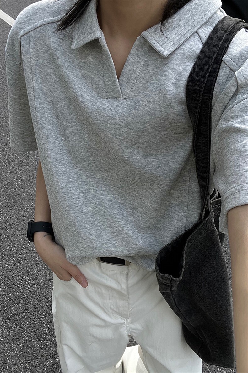 主推重磅POLO衫夏季短袖翻领半袖上衣cleanfit正肩t恤衫S419特28,男装Polo衫,电商A233-1